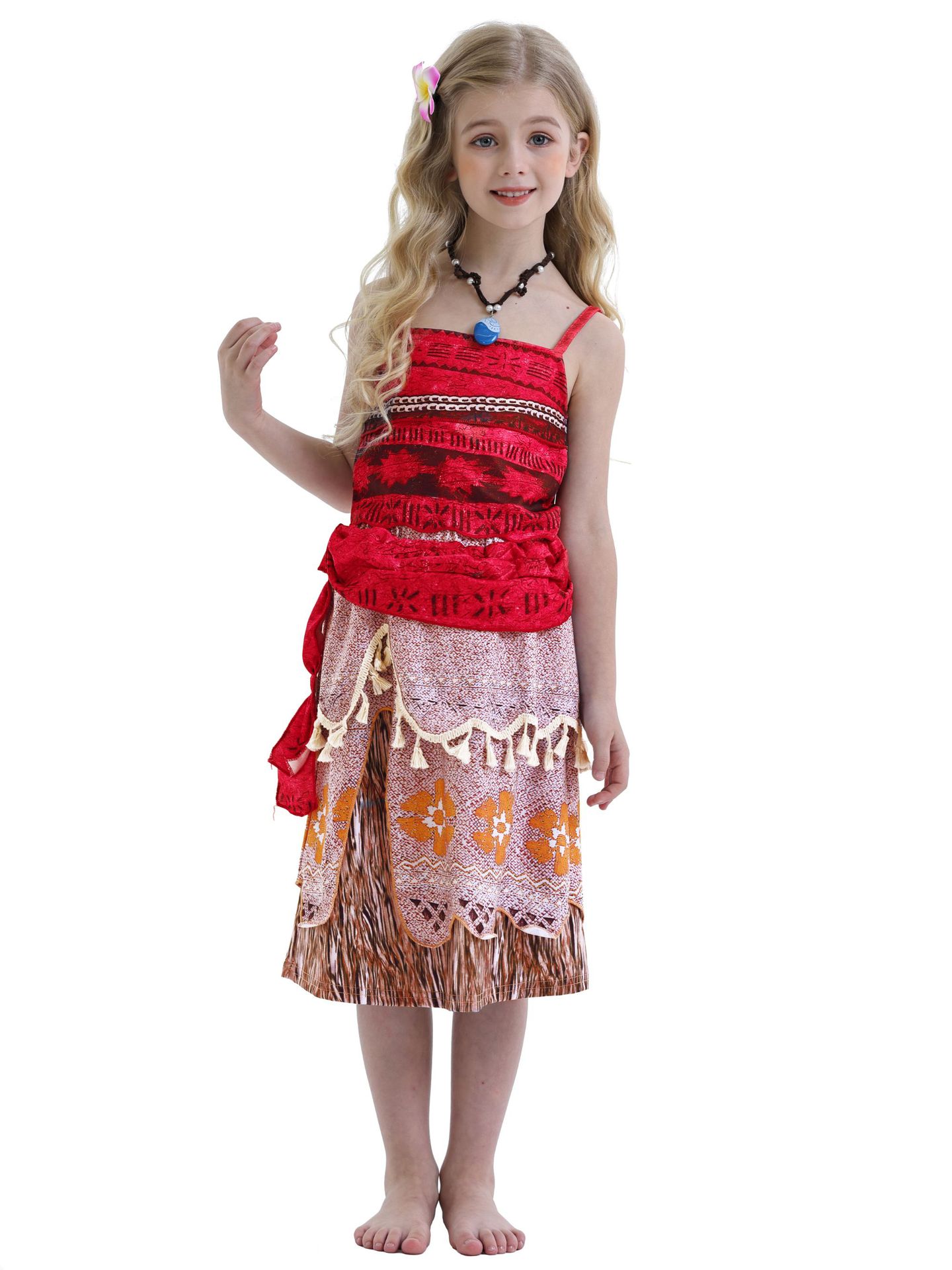 南国 ハワイ 民族衣装 01 コスチューム 子供 仮装 女の子 コスチューム ダンス 衣装 コスプレ プレゼント リトルプリンセス