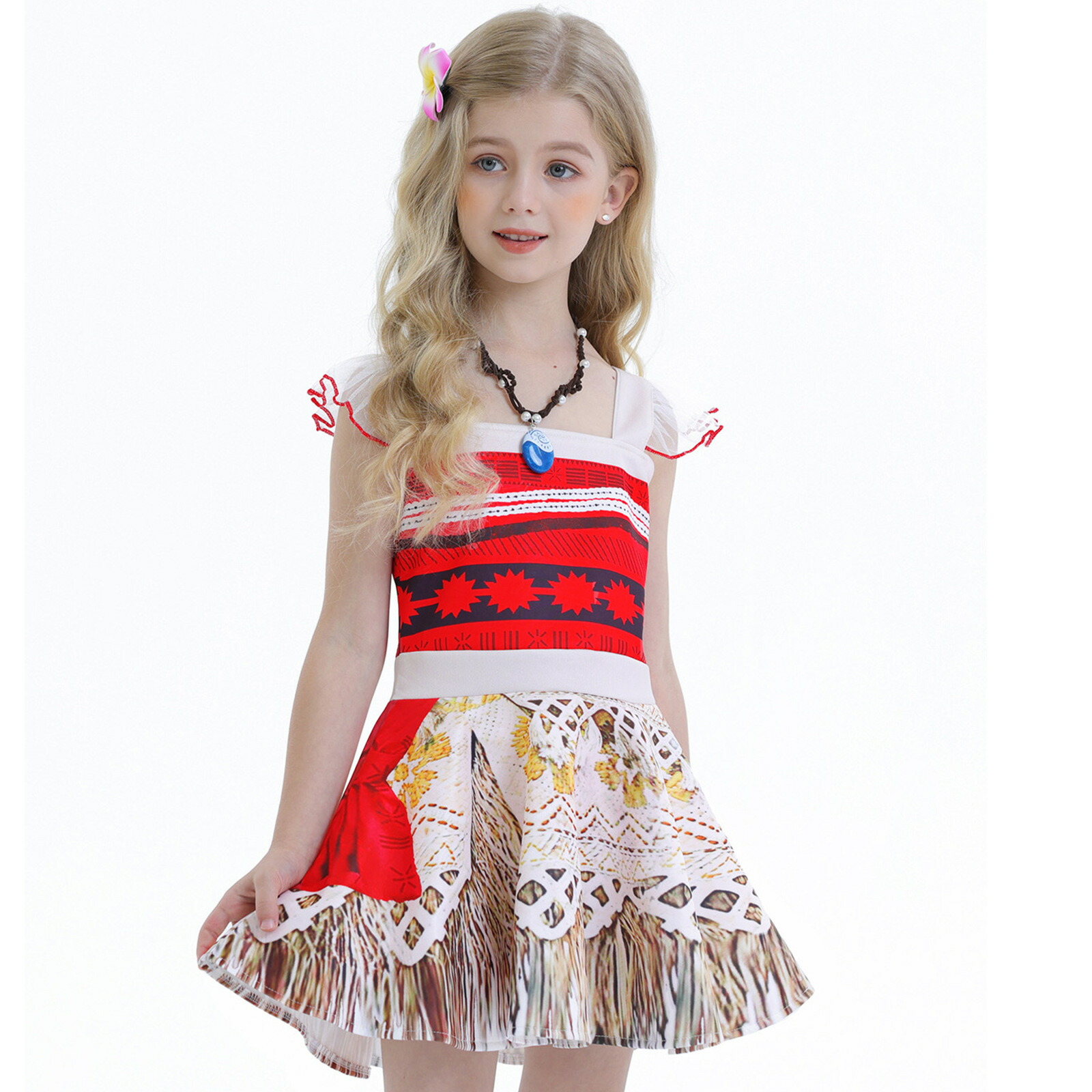 南国 ハワイ 民族衣装 04 コスチューム 子供 仮装 女の子 コスチューム ダンス 衣装 コスプレ プレゼント リトルプリンセス