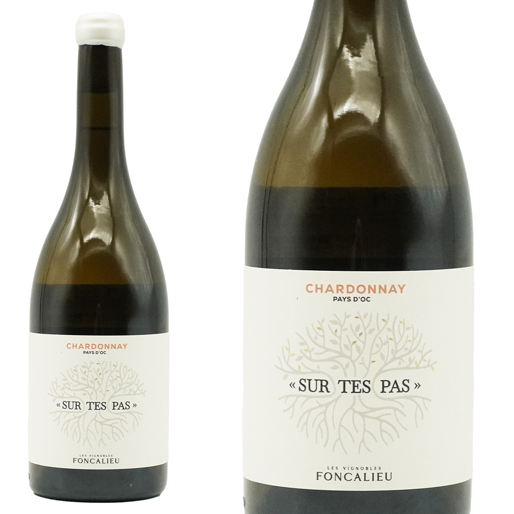 シュル テ パ シャルドネ 2023 フォンカリュ元詰 有機栽培 ビオロジック (ユーロリーフ認証＆AB認定) ワックスがけキャップ