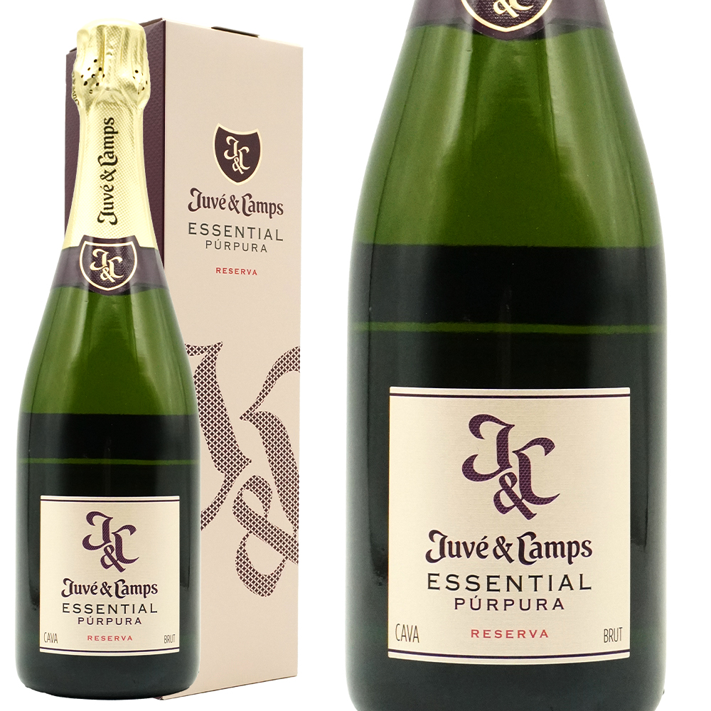 【箱入】ジュヴェ カンプス カヴァ(カバ) エッセンシャル プルプラ レセルバ ブリュット ヴィンテージ[2021]年  ブリュット D.O.カバ