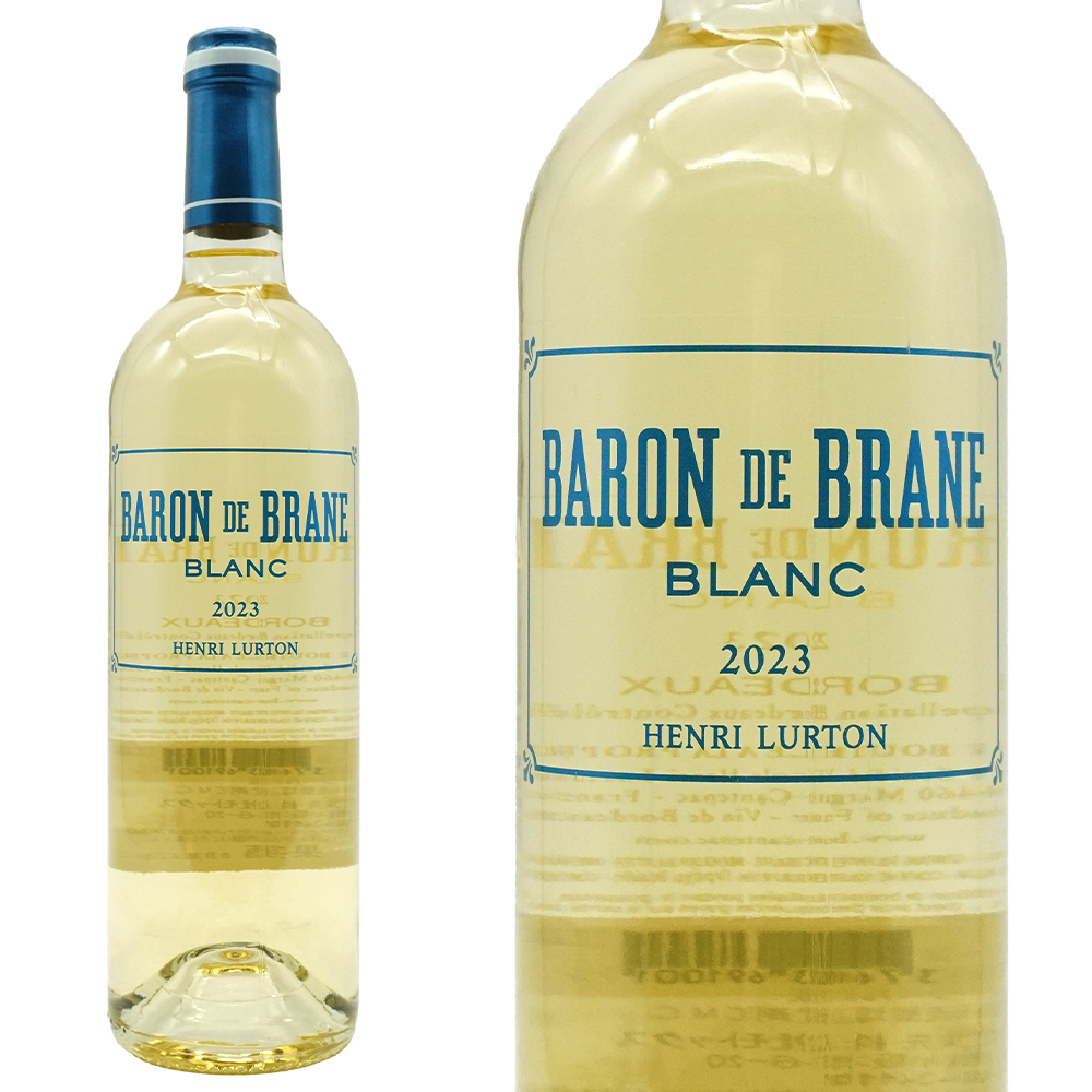 バロン ド ブラーヌ ブラン 2023 AOCボルドー ブラン マルゴー格付第2級シャトー ブラーヌ カントナックが造る 辛口 白ワイン