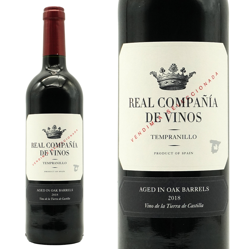 レアル コンパニーア デ ビノス テンプラニーリョ ベンディミア セレクシオナダ 2018 カスティーリャ ラ マンチャ 飲み頃8年熟成作品