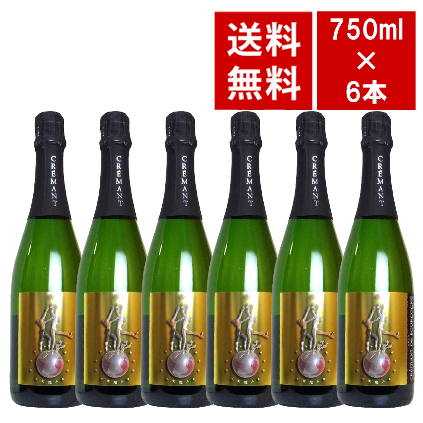 【送料無料 6本セット】クレマン ド ブルゴーニュ ブリュット シャンパン2次発酵方式 ルー デュモン 正規 泡 白 ワインセット
