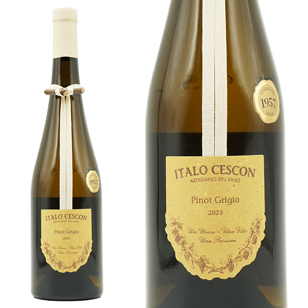 【小枝付きボトル】イタロ チェスコン ピノ グリージョ イル トラルチェット 2023 DOCフリウリ グラーヴェ イタリアワイン 辛口 白ワイン