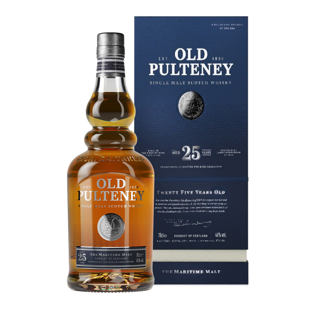 【正規品 箱入】オールド プルトニー 25年 シングル モルト スコッチ ウイスキー 700ml 46％