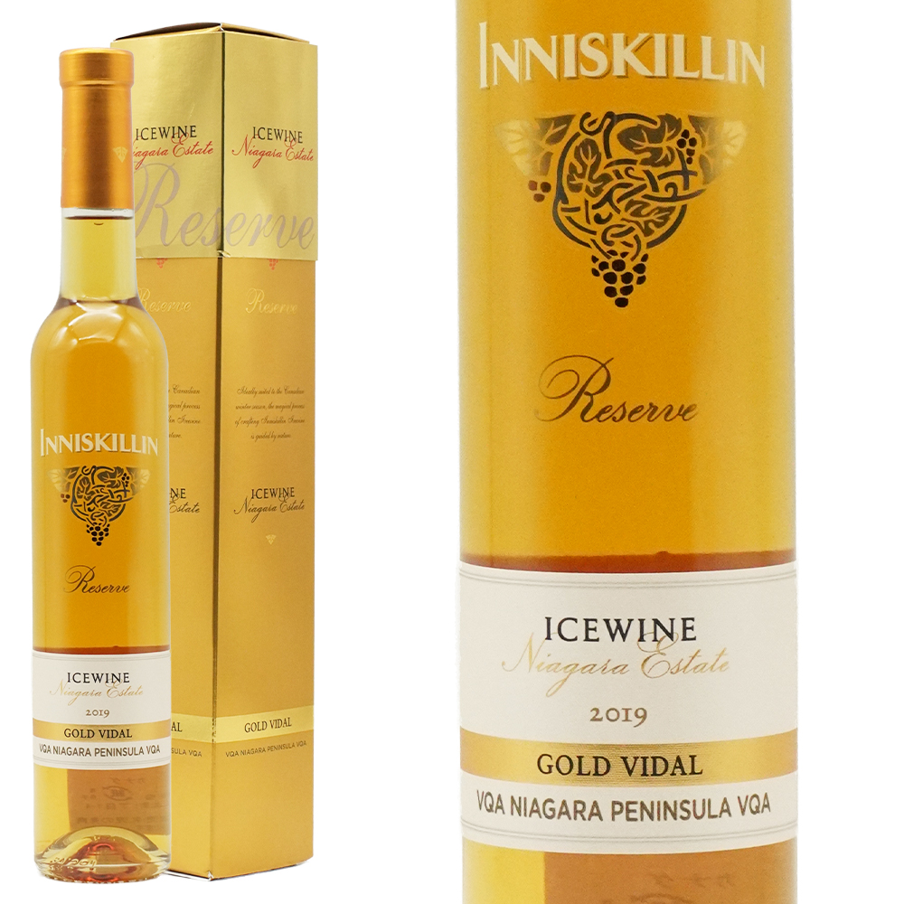 【ハーフサイズ 豪華箱入】イニスキリン カナダ アイスワイン ゴールドラベル ヴィダル ナイアガラ ペニンシュラ オーク エイジド 2019