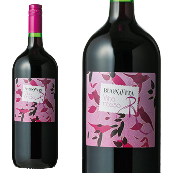 【マグナム】ブォナ ヴィータ ロッソ メルロー&モンテプルチアノ 1.5L