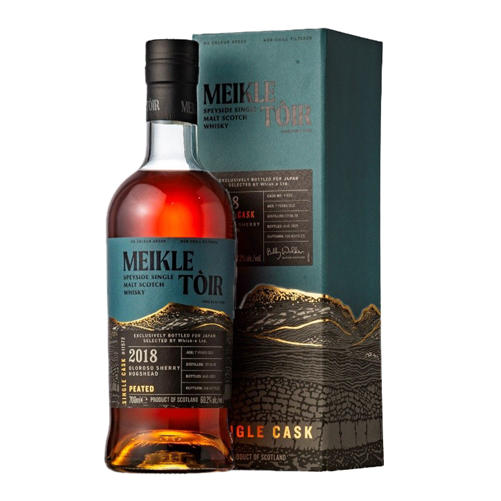 【正規品 箱入】ミークルトール 2018年 7年 オロロソシェリー ホグスヘッド シングルカスク スペイサイド ピーテッド 700ml 60.2％