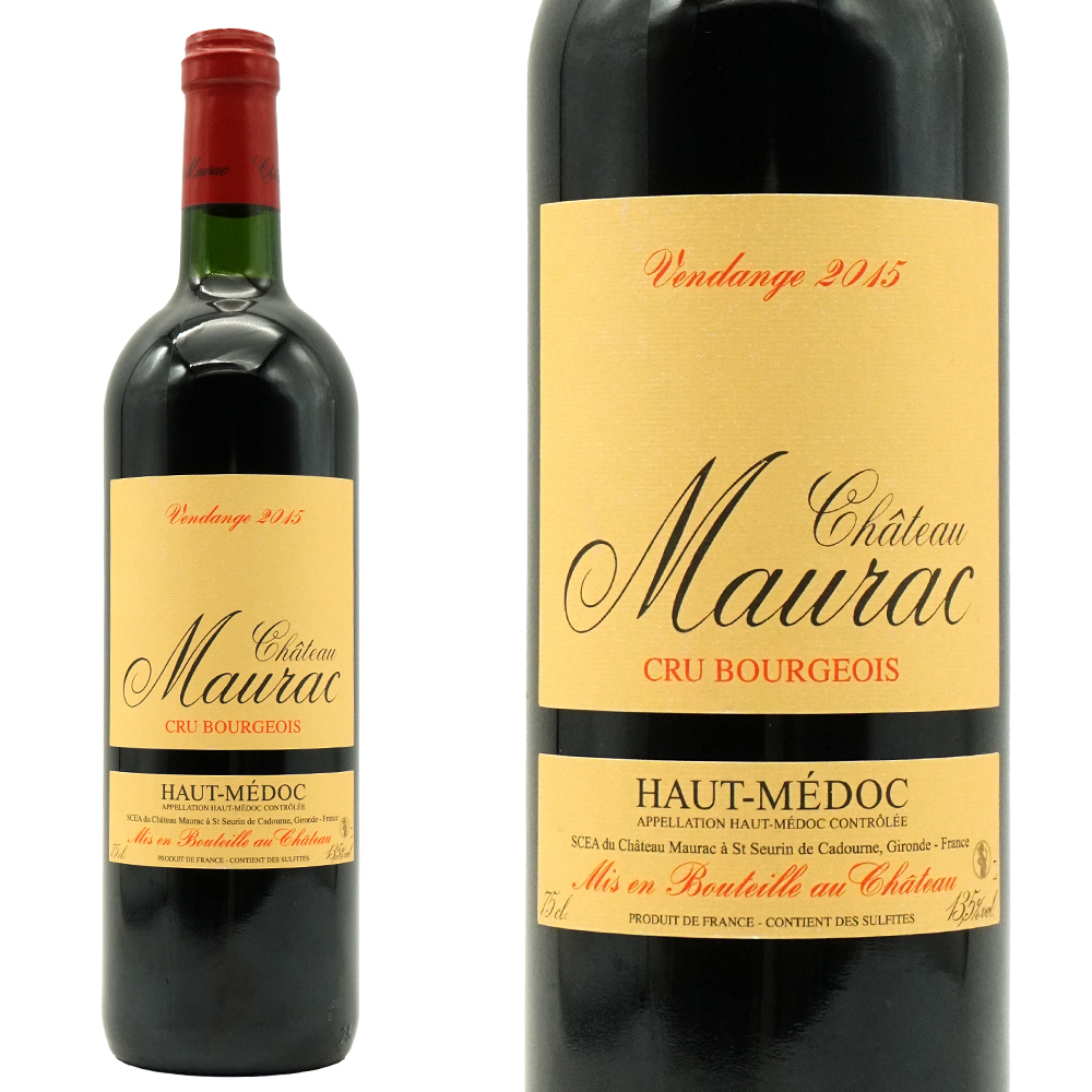 シャトー モーラック クリュ ブルジョワ 2015 一部オーク樽16ヶ月熟成 AOCオー メドック クリュ ブルジョワ (オーナー ルロワ家)