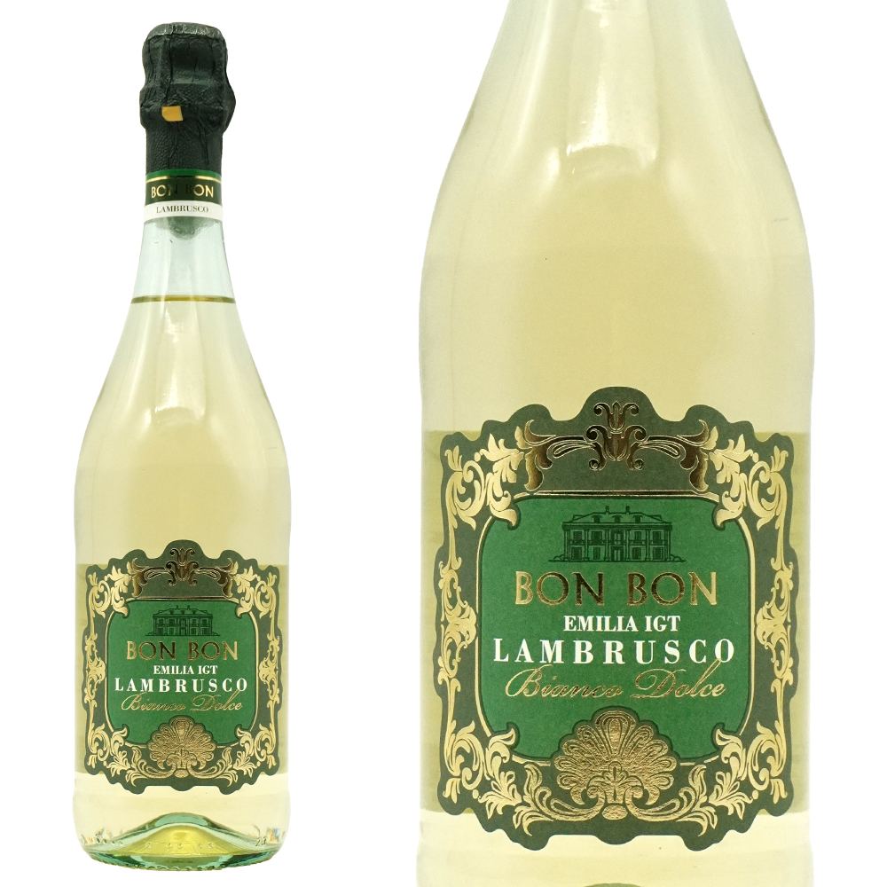 ランブルスコ ドルチェ ビアンコ ボンボン NV テッレ チェビコ社 IGTエミーリア ランブルスコ ビアンコ ドルチェ【白の甘口スパークリングワイン】