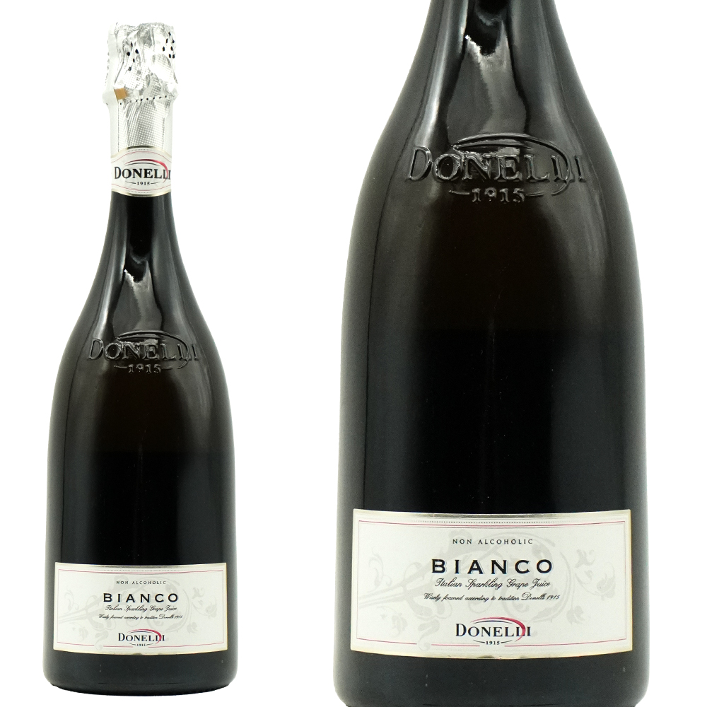 ノンアルコール ドネリ グレープ ビアンコ スパークリングジュース(スカリエッティボトル) イタリア エミリア ロマーニャ 750ml