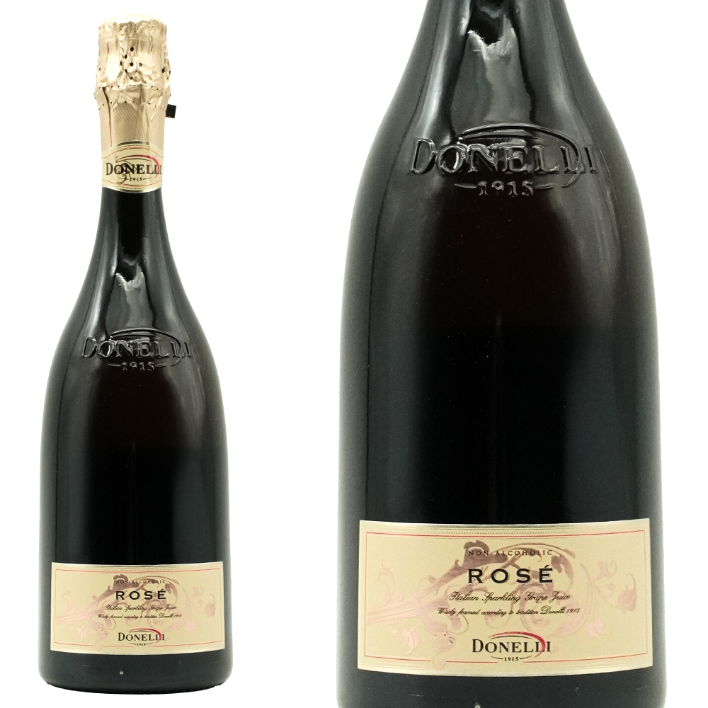 ノンアルコール ドネリ グレープ ローズ スパークリングジュース(スカリエッティボトル) イタリア エミリア ロマーニャ 750ml