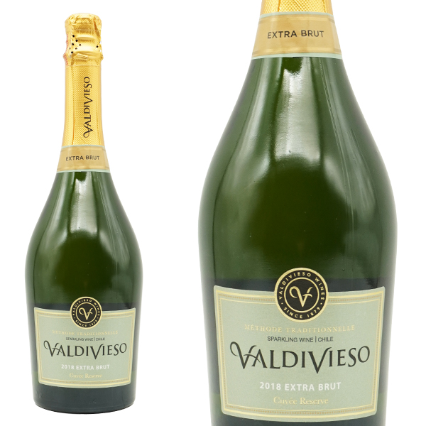 バルディビエソ エクストラ ブリュット スパークリングワイン シャルドネ55%&ピノ ノワール45%の黄金品種 シャンパーニュと同じ製法 白 辛口