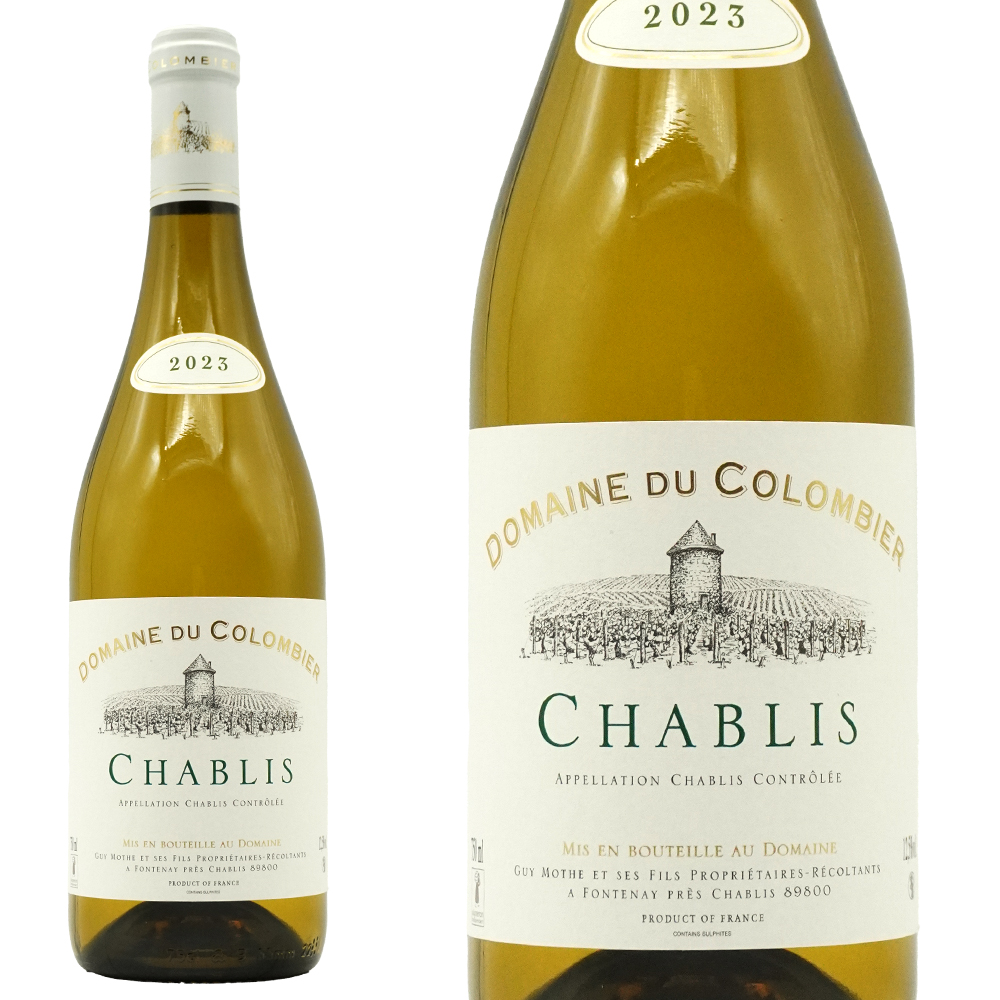シャブリ 2023 蔵出し作品  ドメーヌ デュ コロンビエ元詰 AOCシャブリ 稲葉輸入品 白 辛口 フランス ブルゴーニュ 750ml