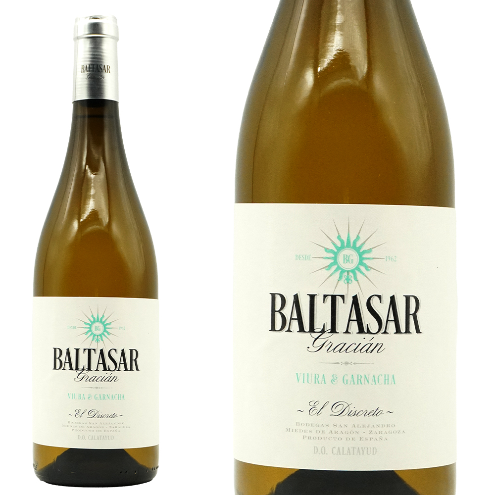 バルタサール グラシアン エル ディスクレト ブランコ 2024 スペイン アラゴン D.Oカラタユド ボデガス サン アレハンドロ元詰 白ワイン 辛口 750ml (バルタザール グラシアン)【eu_ff】