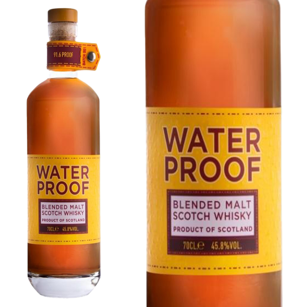 【正規品】ウォーター プルーフ ブレンデッド モルト スコッチ ウイスキー 700ml 45.8％