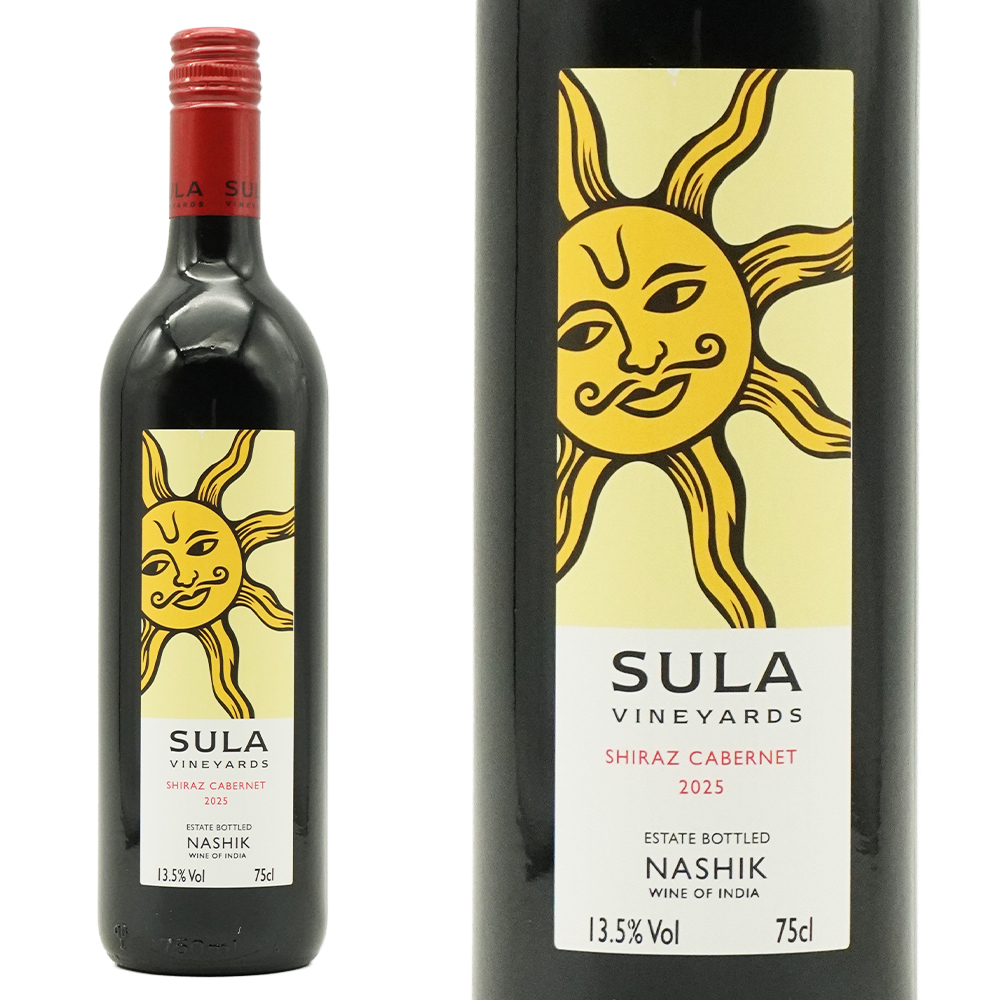 スラ ヴィンヤーズ シラーズ カベルネ 2025 インド 赤ワイン ベジタリアン マーク付き