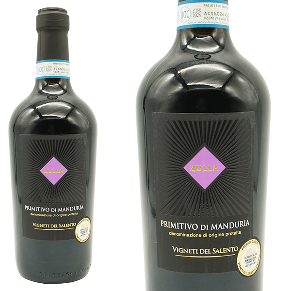 プリミティーヴォ・ディ・マンドゥーリア ゾッラ 2021年 ヴィニエティ・デル・サレント (赤ワイン・イタリア)