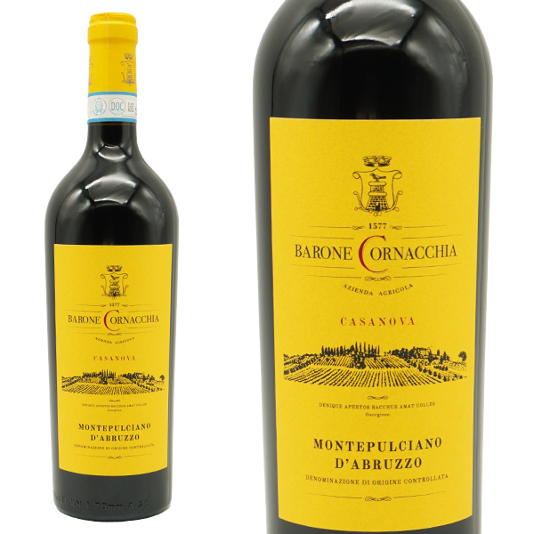 モンテプルチアーノ ダブルッツオ 2019 バローネ コルナッキア DOCモンテプルチアーノ ダブルッツオ