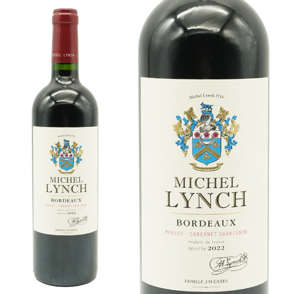 ミッシェル・リンチ ボルドー メルロー＆カベルネ・ソーヴィニヨン 2022年 JMカーズ 750ml （フランス ボルドー 赤ワイン）