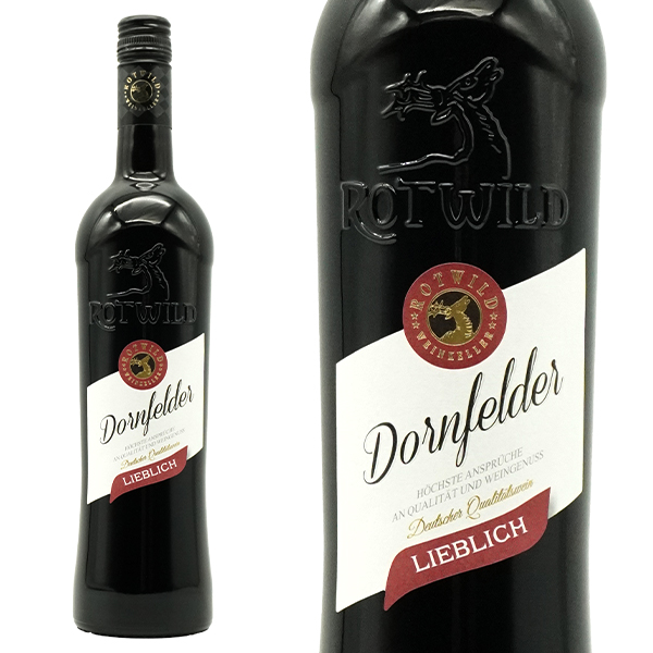 ロートワイルド ドルンフェルダー リープリッヒ 2023 ぺーター メルテス社 ドイツ ラインヘッセン 赤ワイン 甘口 (飲み残しOKのスクリューキャップ)