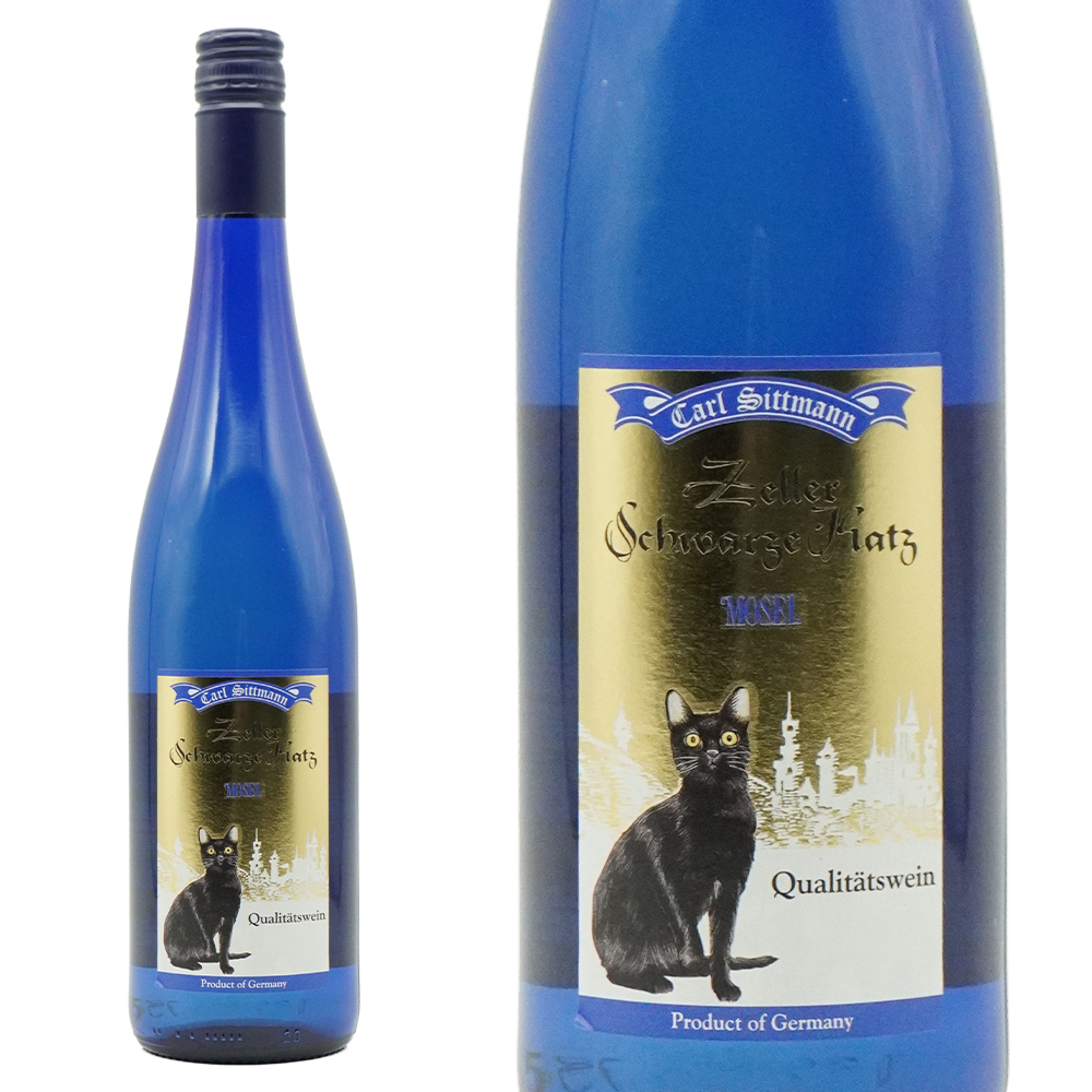 ツェラー シュヴァルツェ カッツ ＱｂＡ 2024 カール ジットマン社 ドイツ モーゼル やや甘口 白ワイン ロイヤルブルーボトル