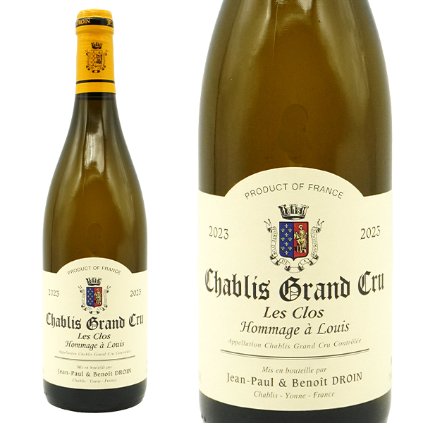 シャブリ グラン クリュ 特級 レ クロ オマージュ ア ルイ 2023 蔵出し作品 ドメーヌ ジャン ポール エ ブノワ ドロワン元詰