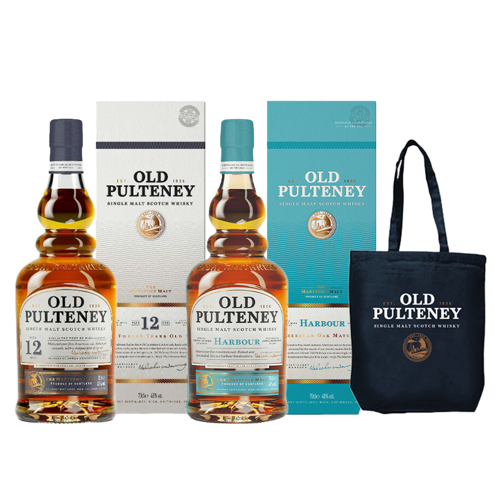 【正規品 箱入 飲み比べセット トートバッグ付】オールド プルトニー 12年＆ハーバー＆オリジナルトートバッグ付き 飲み比べセット 700ml 40％