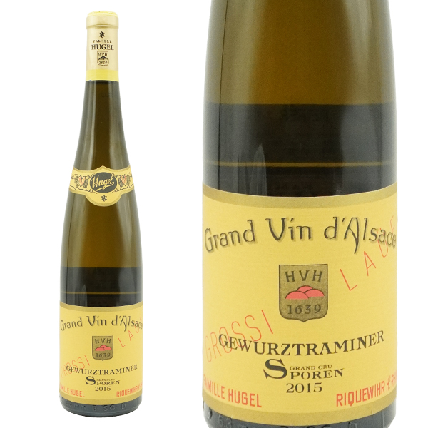 ヒューゲル アルザス グラン クリュ 特級 スポーレン ゲヴェルツトラミナー グロシ ローイ 2015 ヒューゲル家元詰 AOCアルザス 正規品