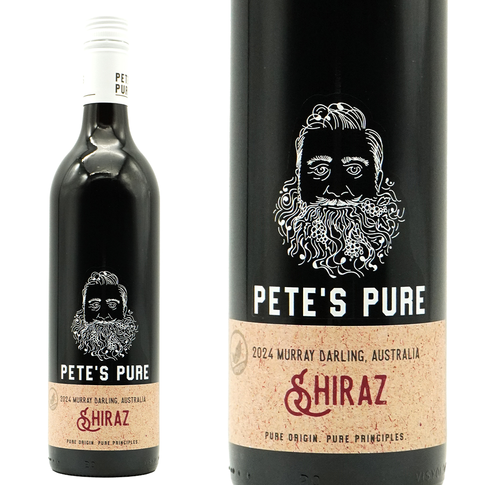 ピーツ ピュア シラーズ 2024 ピーツ ピュア オーストラリア ニュー サウス ウェールズ GI.マレー ダーリング 赤 辛口 ミディアムボディ