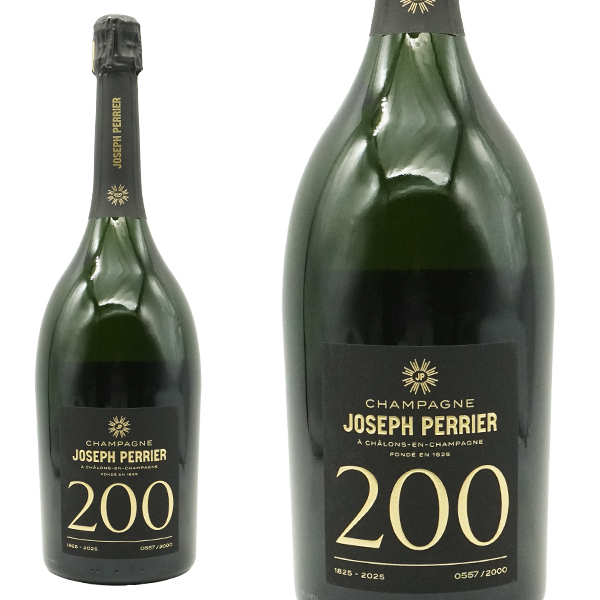 【大型ボトル】ジョセフ ペリエ シャンパーニュ キュヴェ200 2015 創立200周年限定キュヴェ 正規代理店輸入品 表ラベルにボトル番号入り