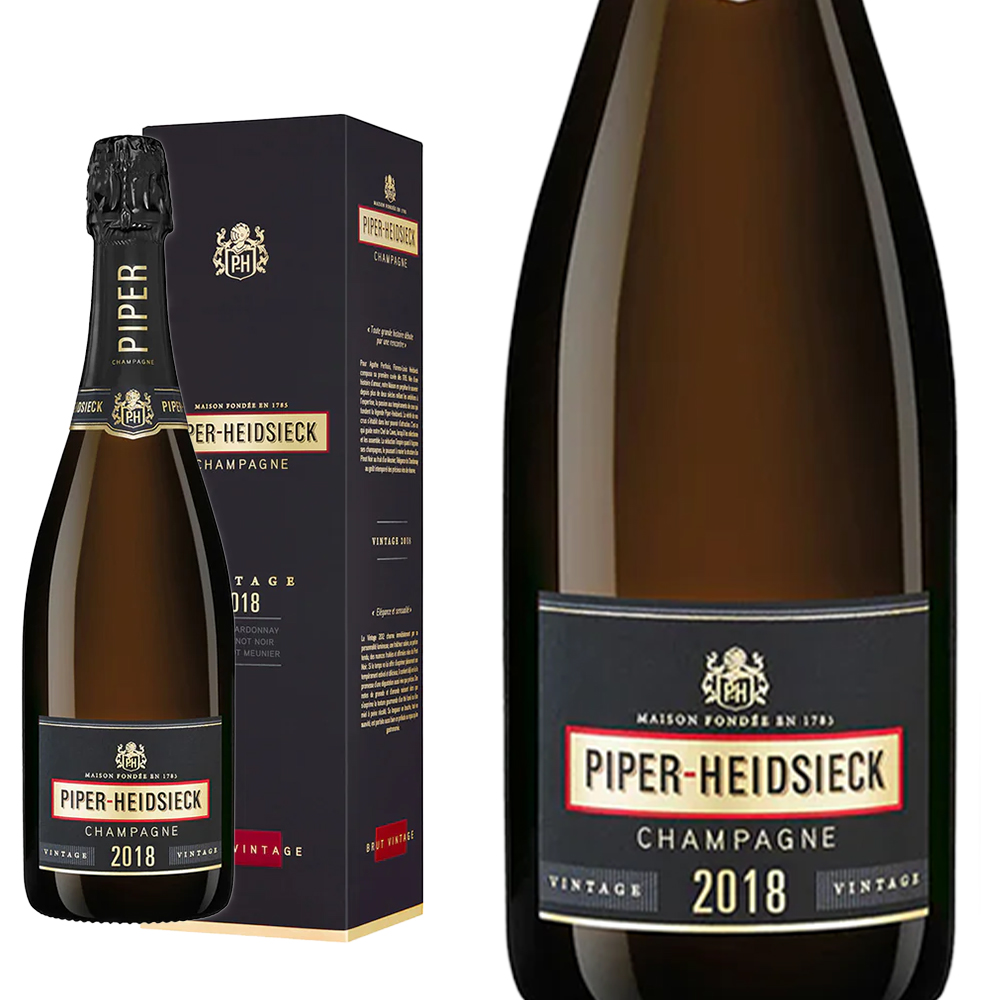 【箱入】パイパー エドシック シャンパーニュ ブリュット ヴィンテージ　2018 AOCミレジム シャンパーニュ WS誌93点 正規品 ギフト箱入