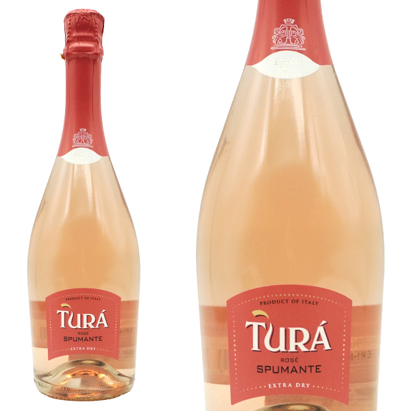 トゥラ ロゼ スプマンテ エクストラ ドライ ヴィーノ スプマンテ 正規代理店輸入品 ロゼ 辛口 泡 スパークリング 750ml