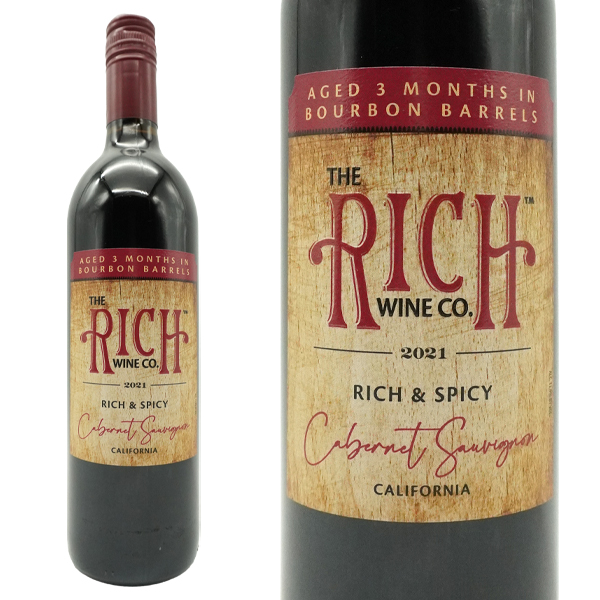 リッチ&スパイシー バーボン バーレル カベルネ ソーヴィニヨン 2021 年 スコット セラーズ ワイナリー(ザ リッチ ワイン コ社)
