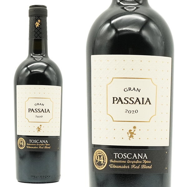 グラン パッサイア 2020 チェーロ エ テッラ社 IGT トスカーナ ロッソ ルカマローニ誌驚異の94点獲得ワイン 超重厚ボトル