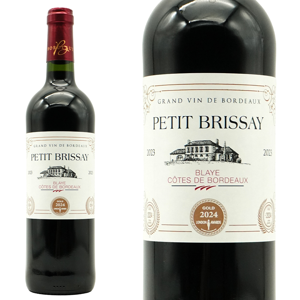 プティ ブリセイ ブライ コート ド ボルドー 2023 ヴィニョブル ガブリエル社  シャトー元詰 (ロバン家) 驚異の3冠金賞受賞酒 度数14％