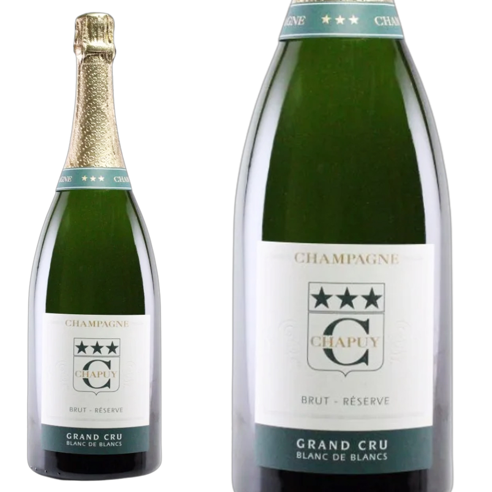 【大型ボトル】シャピュイ シャンパーニュ グラン クリュ 特級 ブラン ド ブラン ブリュット レゼルヴ シャピュイ家 マグナムサイズ 1500ml