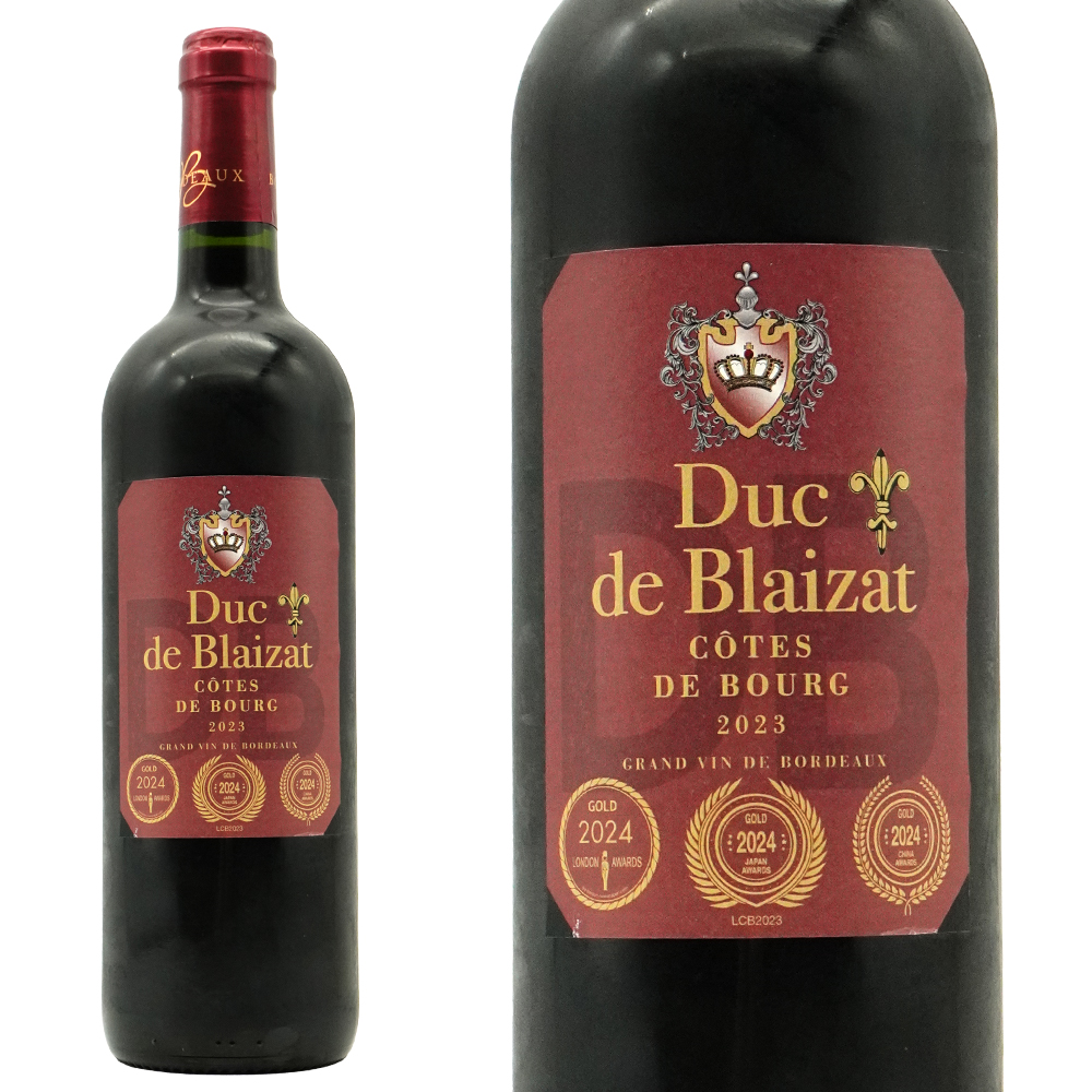デュック ド ブレイザ コート ド ブール 2023 ヴィニョブル ガブリエル社 シャトー元詰(ロバン家) 格上産地コート ド ブールの3冠金賞受賞酒