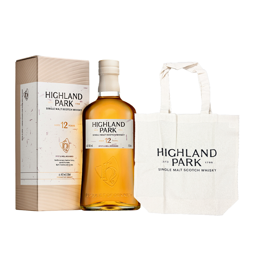 【正規品 箱入 トートバッグ付】ハイランドパーク 12 年 オリジナルトートバッグ付き シングル モルト スコッチ ウイスキー 700ml 40％