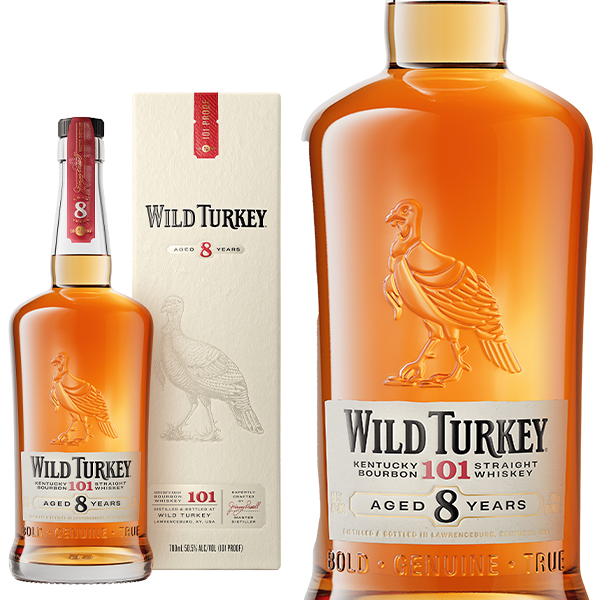 【箱入 正規品】ワイルドターキー 8年 ケンタッキー ストレート バーボン ウイスキー アメリカンウイスキー 700ml 50.5度