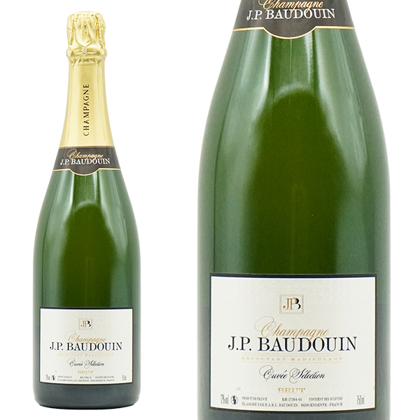 JPボードゥアン シャンパーニュ キュヴェ セレクション ブリュット R.M ピノ ノワール100% コート デ バール AOCシャンパーニュ