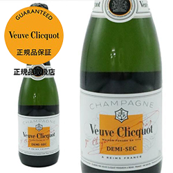 ヴーヴ クリコ ホワイトラベル ドゥミ セック 白 泡 N.V 正規 ハーフ 375ml シャンパン シャンパーニュ (ヴーヴ クリコ)【eu_ff】