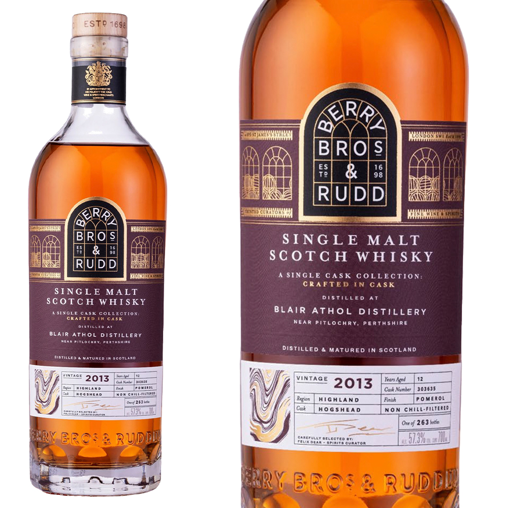 【正規品】ブレアソール ポムロールカスク 2013年 12年 シングルカスク ハイランド シングル モルト スコッチ ウイスキー ベリー ブラザーズ＆ラッド社