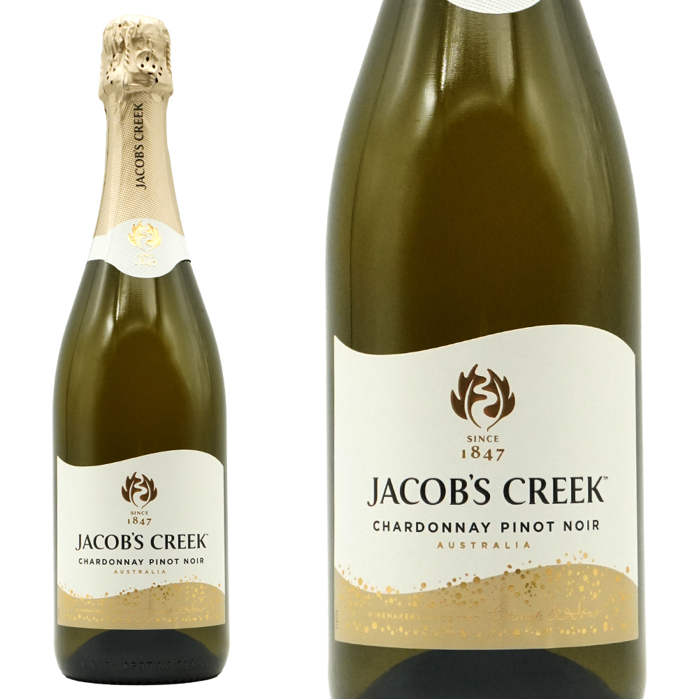 ジェイコブス クリーク  シャルドネ  ピノ ノワール  キュヴェ ブリュット  期間限定クリスマスボトル  750ml  （オーストラリア  スパークリングワイン  白）