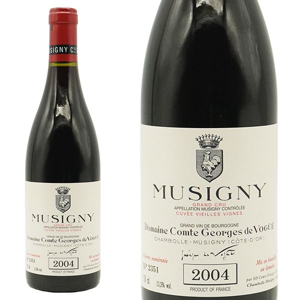 ミュジニー グラン クリュ 特級 キュヴェ ヴィエイユ ヴィーニュ 2004 蔵出し限定品 ドメーヌ コント ジョルジュ ド ヴォギュエ元詰