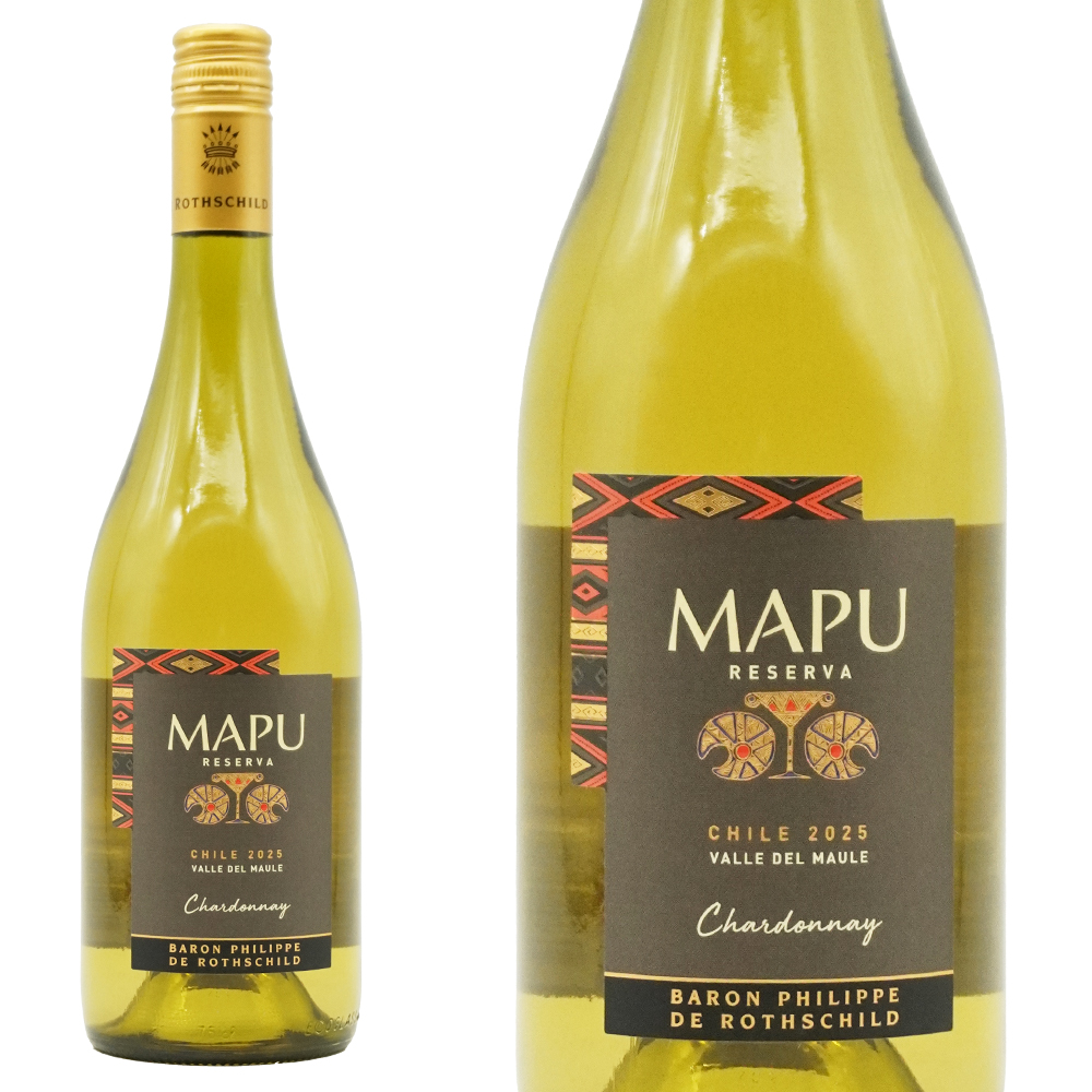 マプ レゼルヴァ シャルドネ 2025 バロン フィリップ ド ロスチャイルド マイポ チリ チリ セントラル ヴァレー ヴィーガン認証 白 辛口
