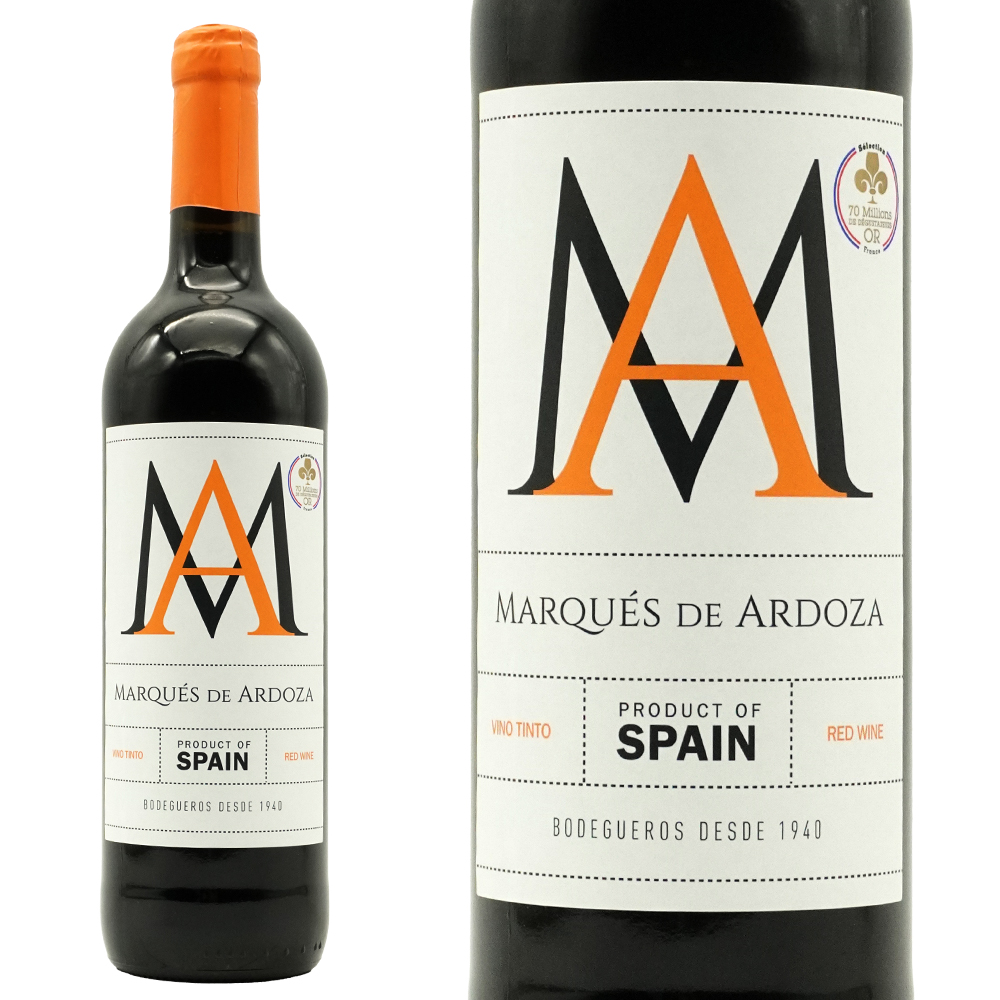 マルケス デ アルドーザ レッド NV ボデガス ファミリア オサバ テンプラニーリョ100％ 70Millions de Degustateurs金賞