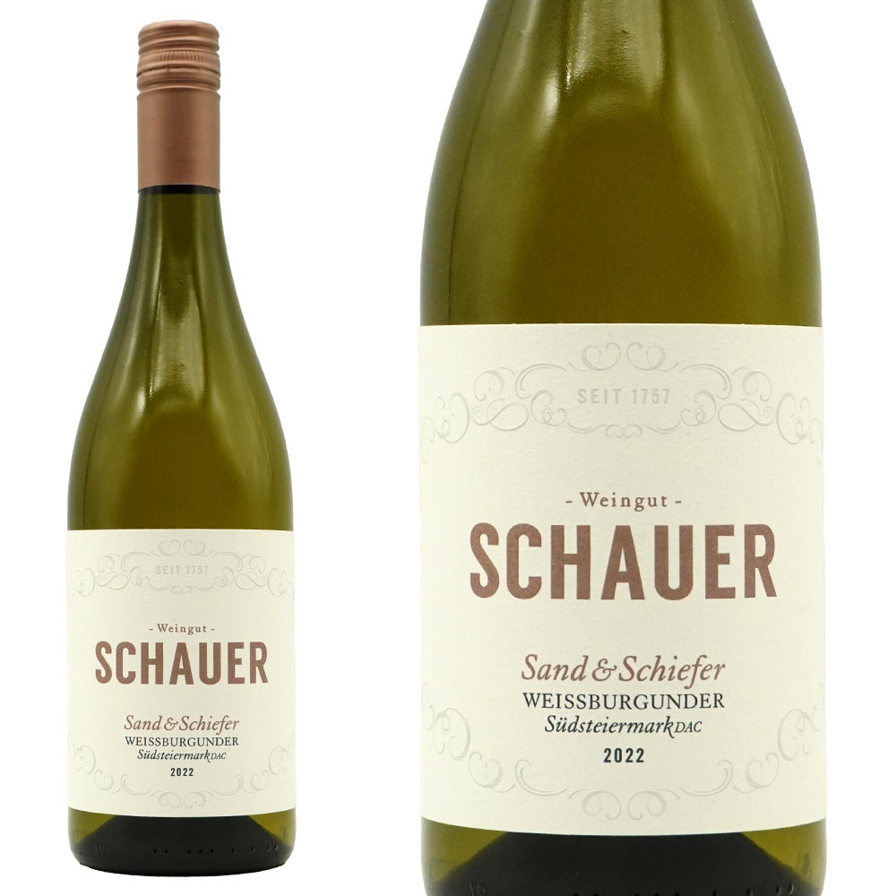 ヴァイスブルグンダー ザント ウント シーファー 2022 ヴァイングート シャウアー家元詰 有機栽培 ビオロジック(認証なし)