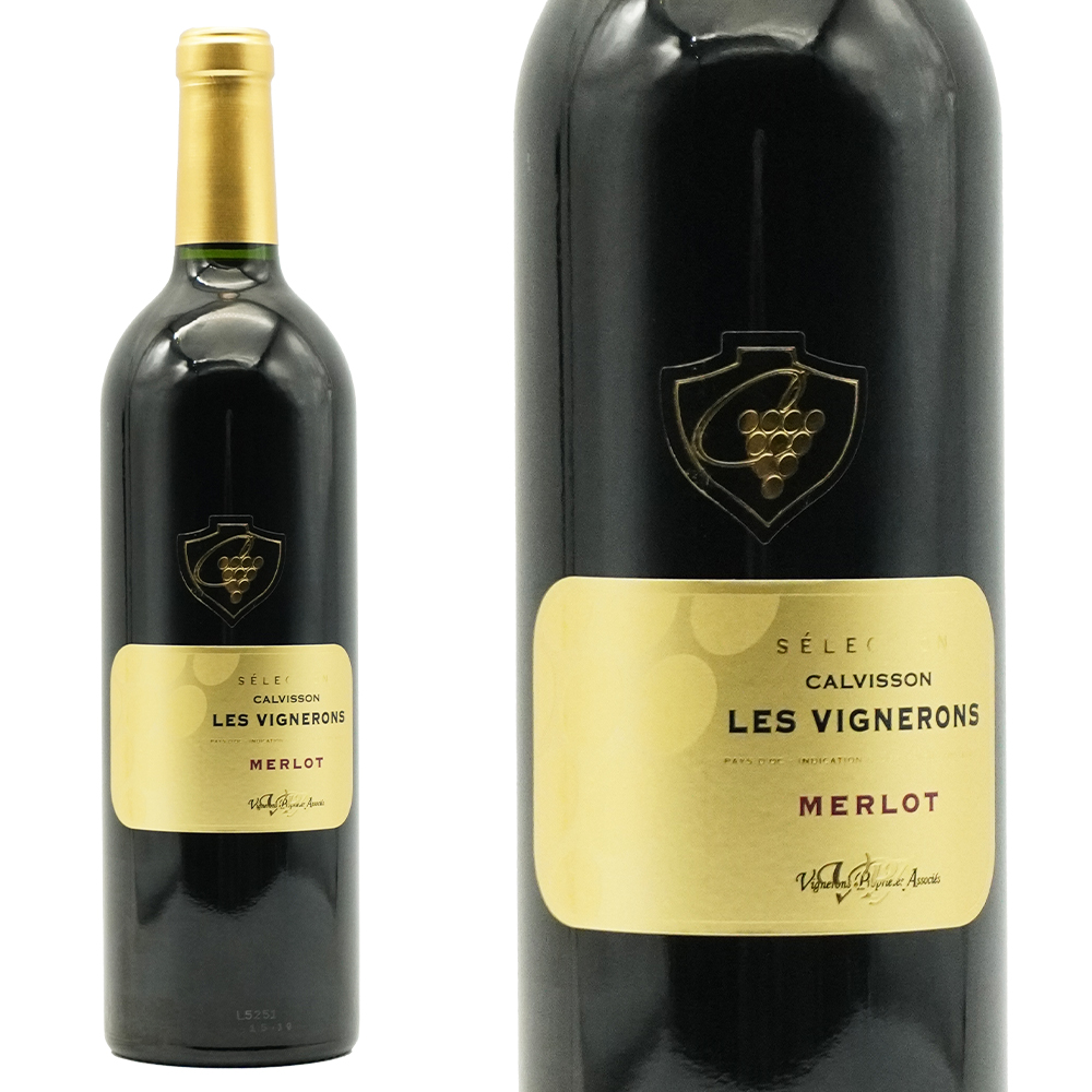 カルヴィソン セレクシオン メルロー 2023 ヴュニュロン プロプリエテ アソシエ ラングドック ルーション IGPペイ ドック アルコール14％