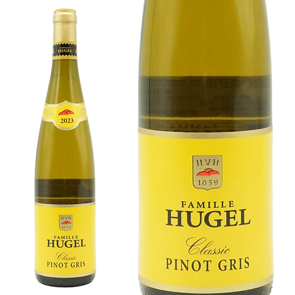 アルザス ピノ グリ ヒューゲル クラシック 2023 ヒューゲル社 AOCアルザス ピノ グリ ジェームス サックリング驚異の92点 正規品